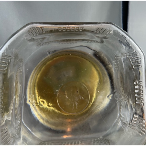 Vintage Hoosier Large Glass Cube Jar with Metal Lid and Handle 
Dominion Glass - Picture 5 of 5